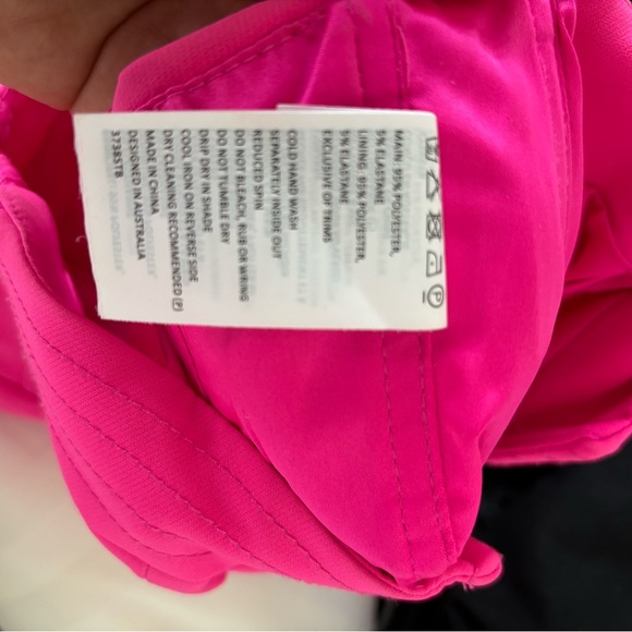 Bardot Hot Pink Cropped Bustier - Size 4/S - Picture 5 of 5